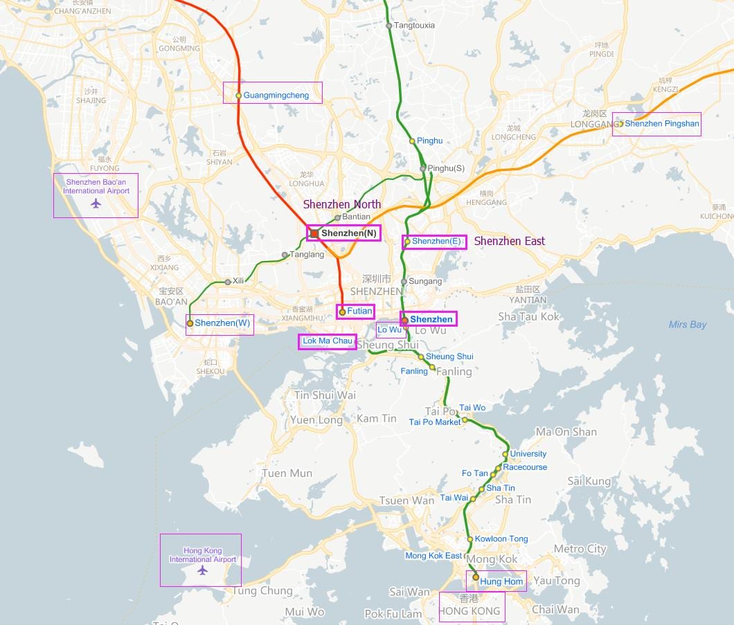 szx mapa de l'aeroport